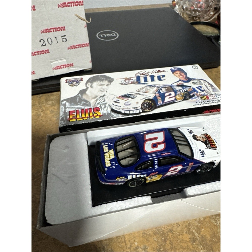 NASCAR Rusty Wallace 1:64 Race Car Miller/ Elvis